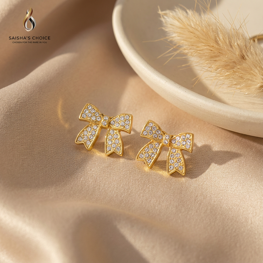 Darling Ribbon Studs Earrings