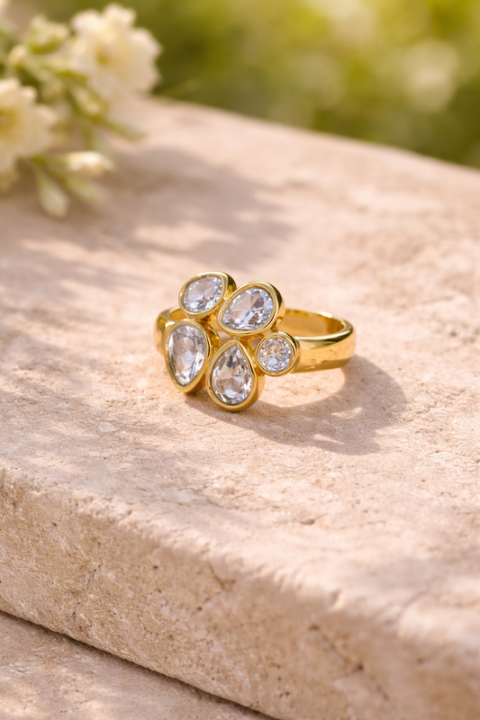 Crystal Crown Ring