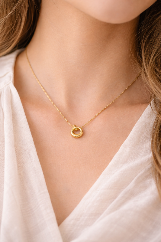 Infinity Ring Necklace