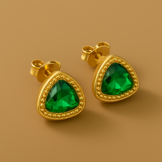Emerald Amour Earrings