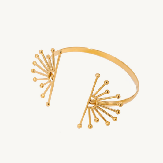 Golden Burst Open Cuff