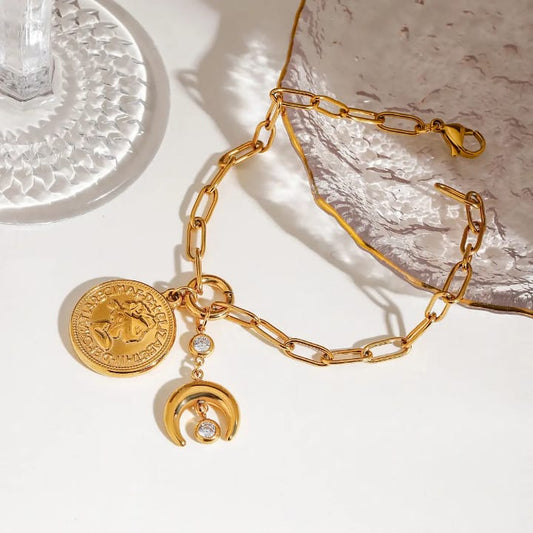 Saisha’s Crescent Coin Bracelet