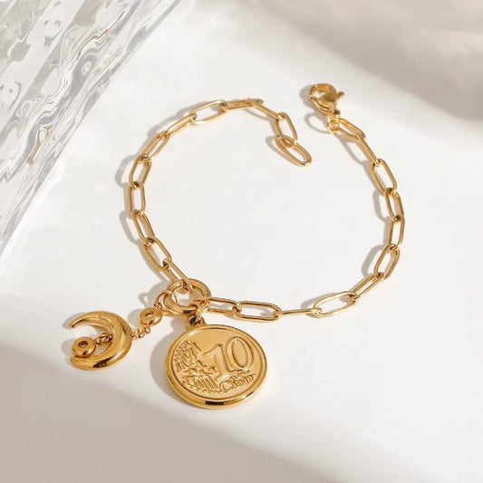 Saisha’s Crescent Coin Bracelet
