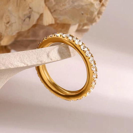 The Golden Pave Ring