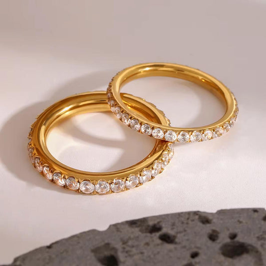 The Golden Pave Ring