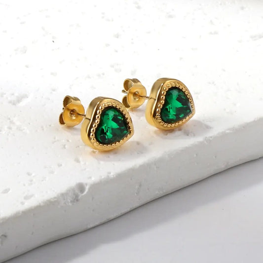 Emerald Amour Earrings