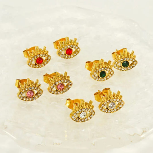 Golden Eye Studs