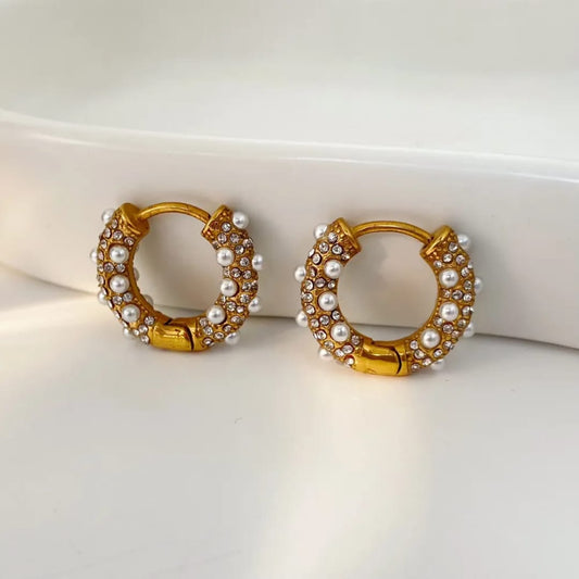 Glimmer & Pearl Hoops