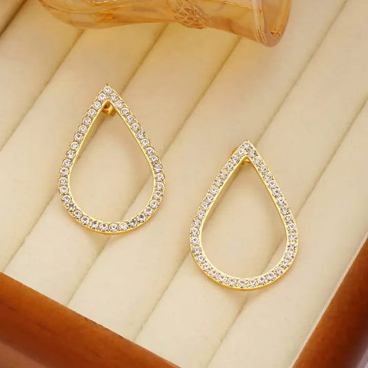Elegance Teardrop Hoops