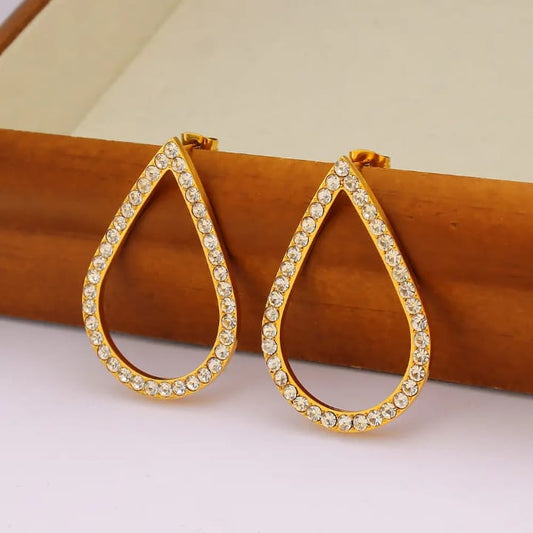 Elegance Teardrop Hoops