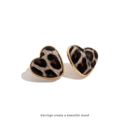Luna Heart Studs