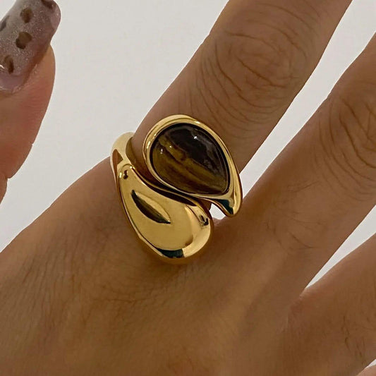 Golden Ember Ring