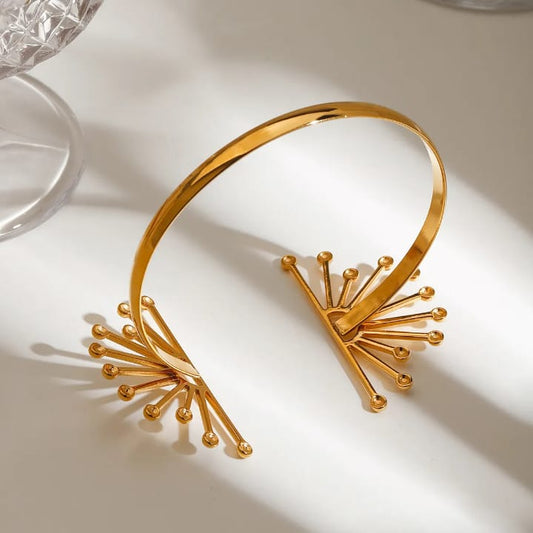Golden Burst Open Cuff