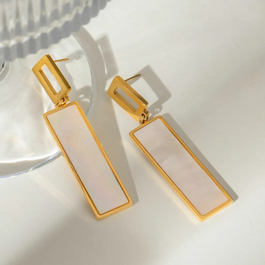 Ivory Line Drops Earrings