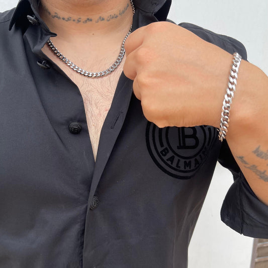 Signature Cuban Set Combo (Silver)