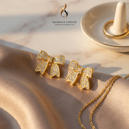 Darling Ribbon Studs Earrings