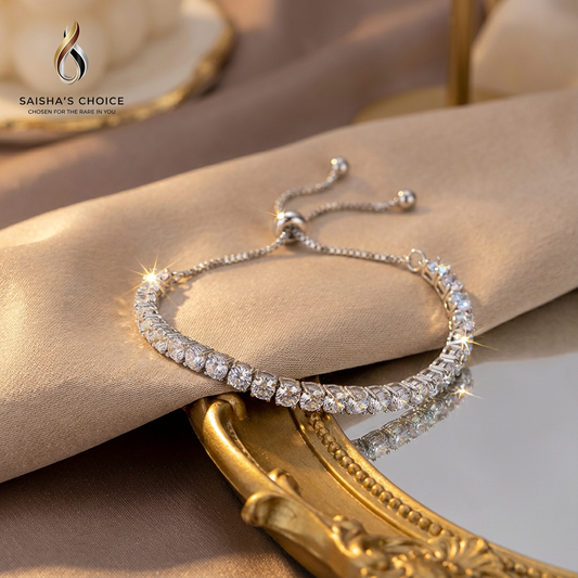 Auréa  Silver Tennis Bracelet
