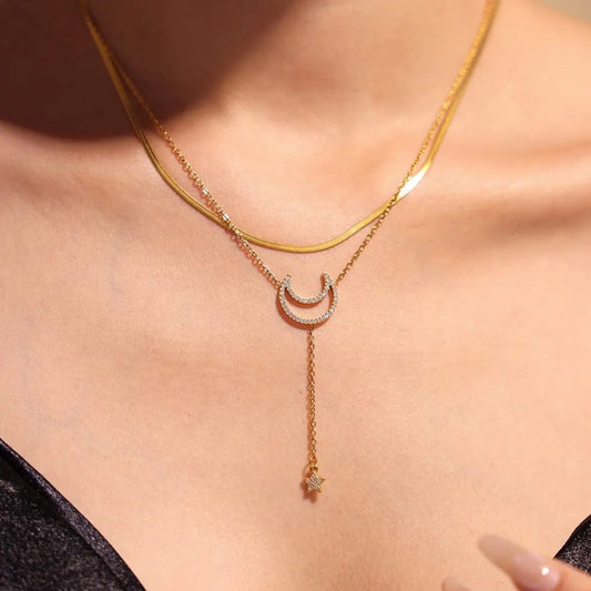 Half Moon Drop Necklace