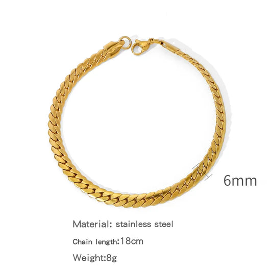 Royal Gold  Cuban Link Bracelet