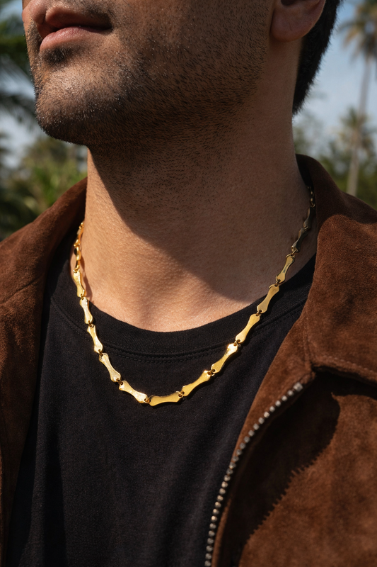 Gold Bar Link Chain