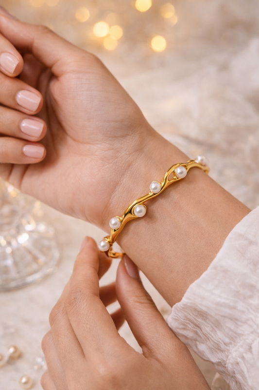 Pearl Wave Bracelet