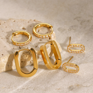 Gilded Essence Trio Earrings