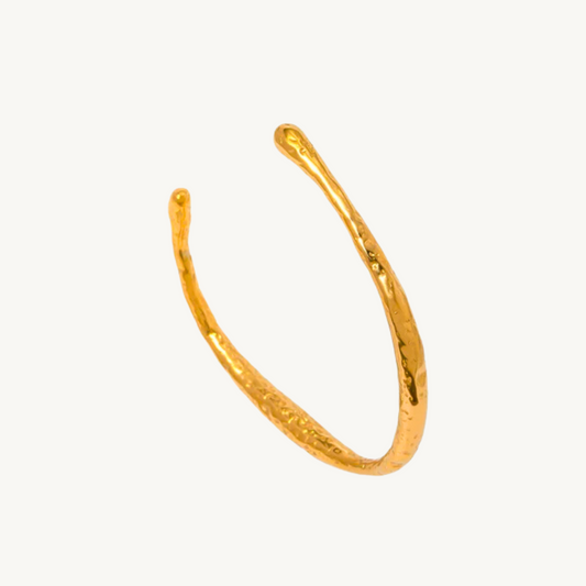 Timeless Textured Gold Cuff