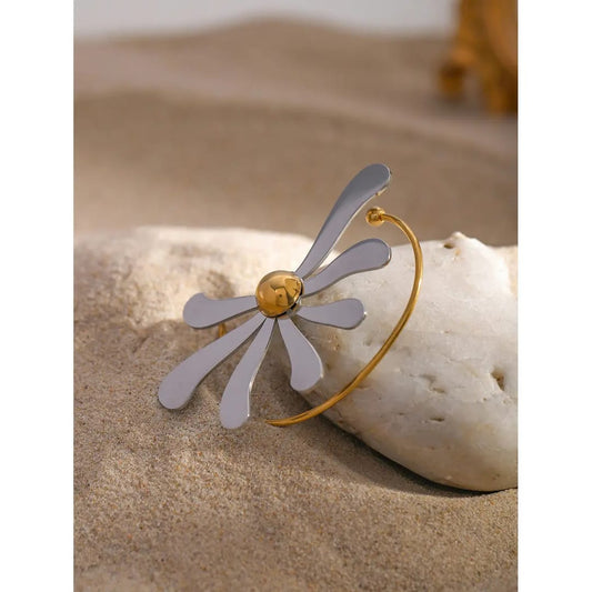 Solar Bloom Ear-Cuff