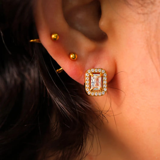 Stella Cross Pearls Earrings