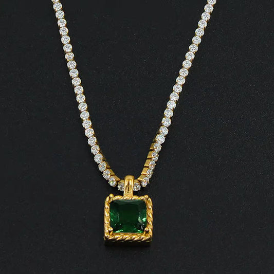 Crystal Cube Necklace