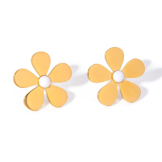 Golden Petal Studs