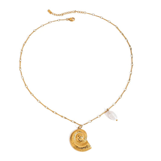 Golden Shell Necklace