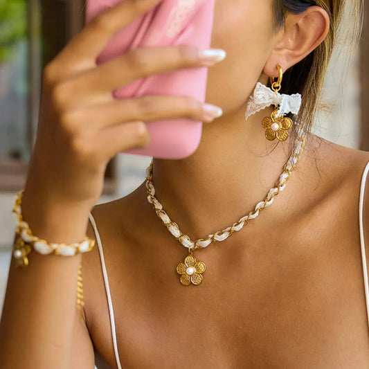 Golden Blossom Necklace