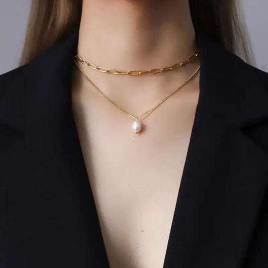 Pearl Link Necklace