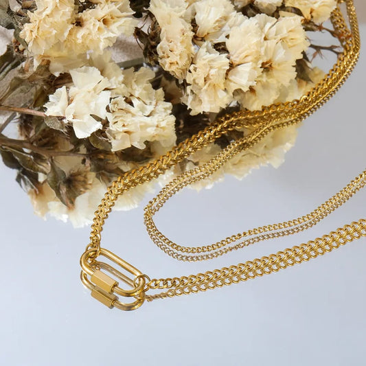 Lock & Layer Necklace