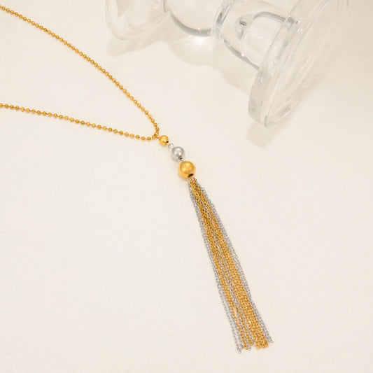 Golden Tassel Necklace