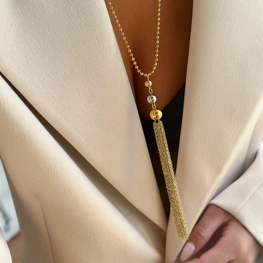 Golden Tassel Necklace