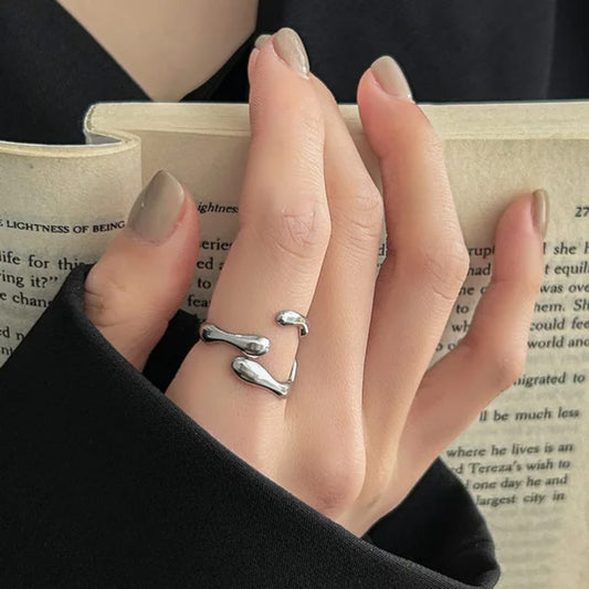 Silver Drift Ring Adjustable