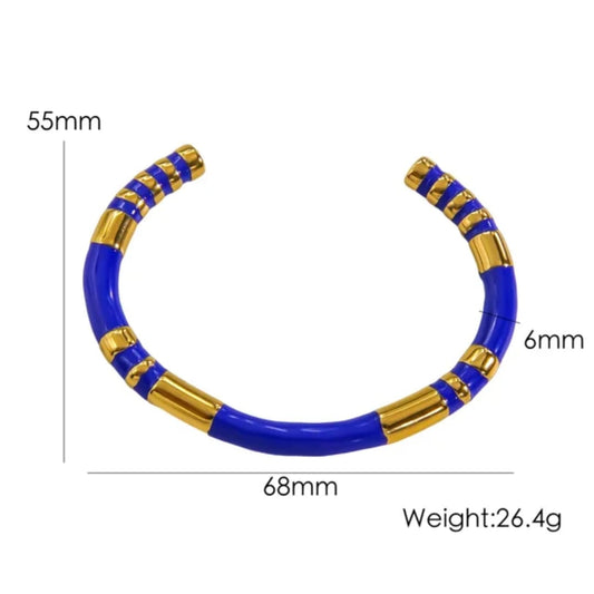 Blue Aura Cuff Bracelet