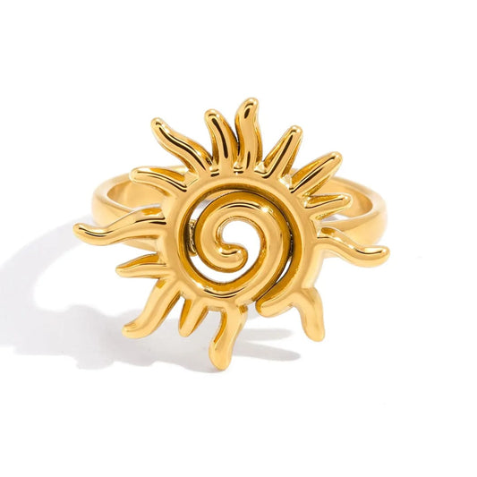 Glow Spiral Adjustable Ring