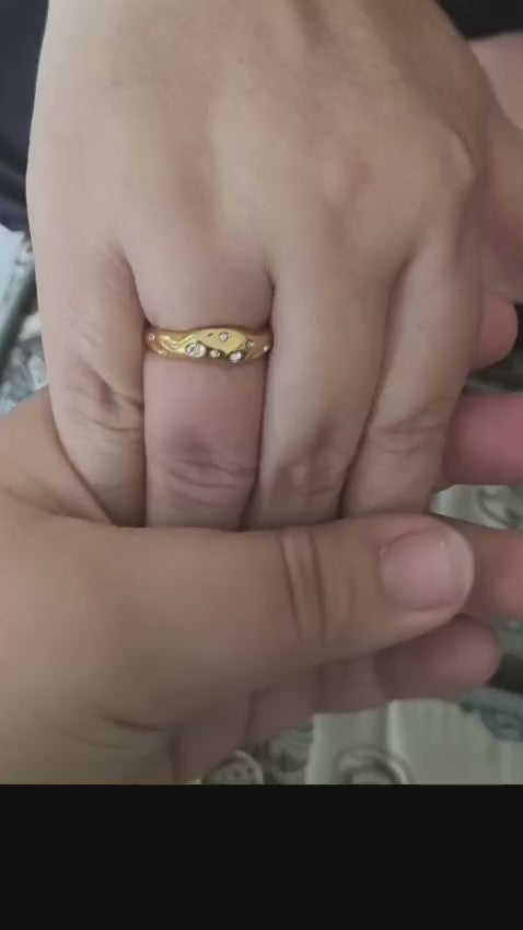 Golden Dots Ring