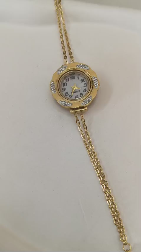 Golden Charm Bracelet  Watch