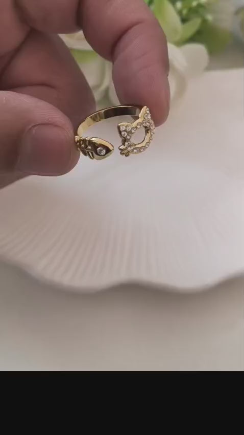 Kitty Spark  Adjustable Ring